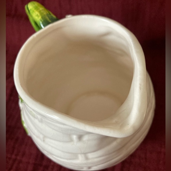 Vintage Lefton Japan Rustic Daisy Ceramic Creamer Pitcher Pot! - Picture 10 of 15